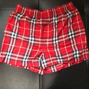 Women’s Burberry pajama shorts